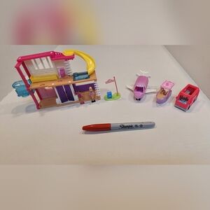 Barbie Mini BarbieLand Doll House Playset Bundle